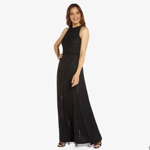 Adrianna Papell halter beaded dress 🖤